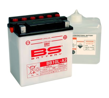 Batterie BS BATTERY Haute-performance avec pack acide - BB10L-A2