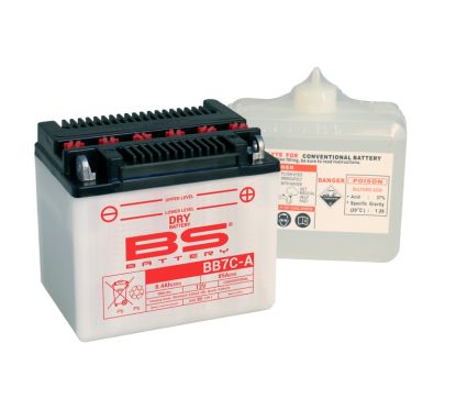 Batterie BS BATTERY Haute-performance avec pack acide - BB7C-A