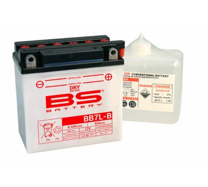 Batterie BS BATTERY Haute-performance avec pack acide - BB7L-B