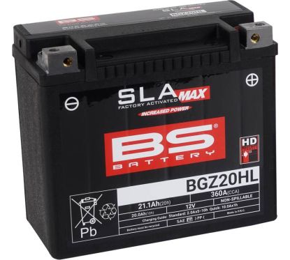 Batterie BS BATTERY SLA Max sans entretien activée usine - BGZ20HL