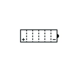 Batterie TECNIUM conventionnelle avec pack acide - BB9-B