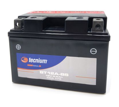 Batterie TECNIUM sans entretien avec pack acide - BT12A-BS