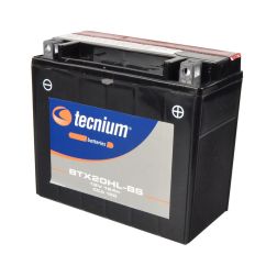Batterie TECNIUM sans entretien avec pack acide - BTX20HL-BS