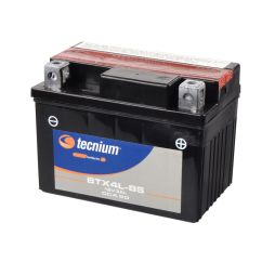 Batterie TECNIUM sans entretien avec pack acide - BTX4L-BS