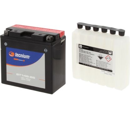 Batterie TECNIUM sans entretien avec pack acide - BT14B-BS