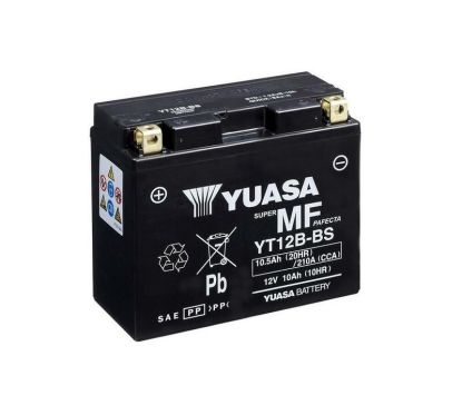 Batterie YUASA sans entretien avec pack acide - YT12B-BS