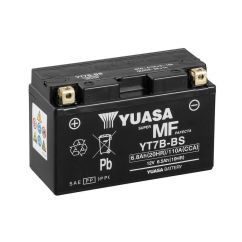 Batterie YUASA sans entretien avec pack acide - YT7B-BS