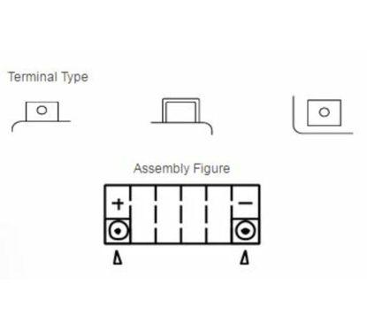 Batterie YUASA sans entretien avec pack acide - YT7B-BS