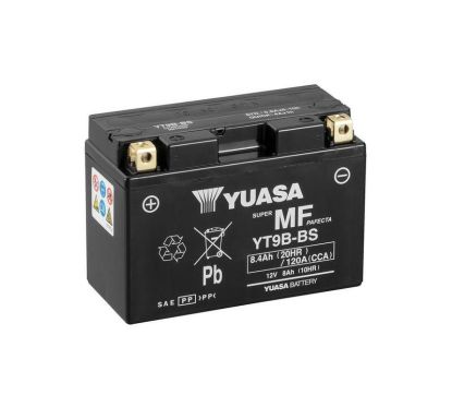 Batterie YUASA sans entretien avec pack acide - YT9B-BS