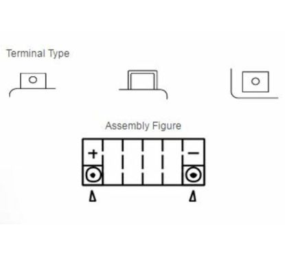 Batterie YUASA sans entretien avec pack acide - YT9B-BS