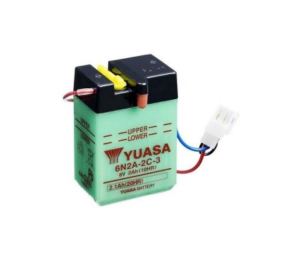 Batterie YUASA conventionnelle sans pack acide - 6N2A-2C-3