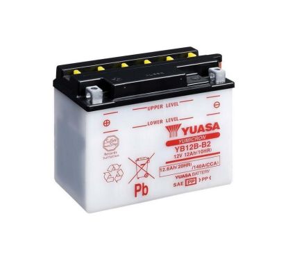 Batterie YUASA conventionnelle sans pack acide - YB12B-B2