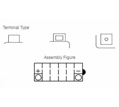 Batterie YUASA conventionnelle sans pack acide - YB12B-B2