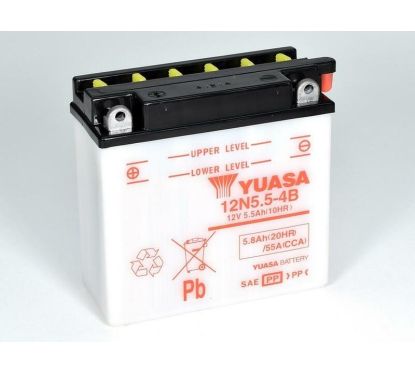 Batterie YUASA conventionnelle sans pack acide - 12N5.5-4B