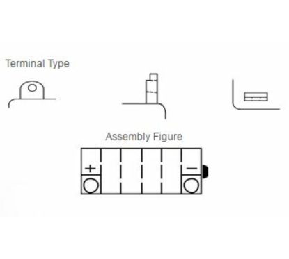 Batterie YUASA conventionnelle sans pack acide - YB9-B