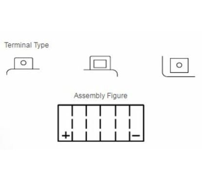 Batterie YUASA sans entretien avec pack acide - YTX20H-BS