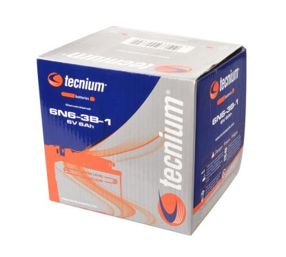 Batterie TECNIUM conventionnelle avec pack acide - 6N6-3B-1