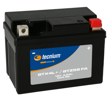 Batterie TECNIUM sans entretien activé usine - BTX4L+/BTZ5S