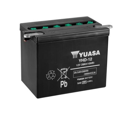 Batterie YUASA conventionnelle sans pack acide - YHD-12