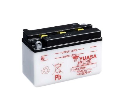 Batterie YUASA conventionnelle sans pack acide - 6N11-2D