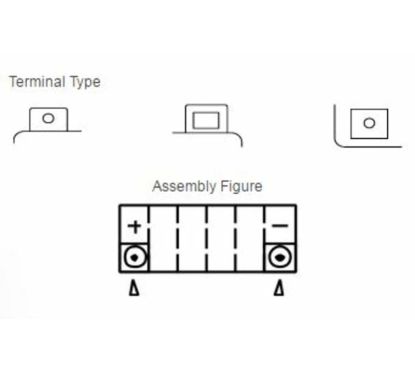 Batterie YUASA sans entretien avec pack acide - YTX14H-BS