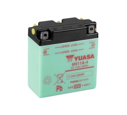Batterie YUASA conventionnelle sans pack acide - 6N11A-4