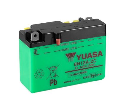 Batterie YUASA conventionnelle sans pack acide - 6N12A-2C/B54-6