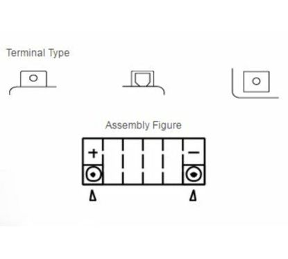 Batterie YUASA sans entretien avec pack acide - YTX14-BS