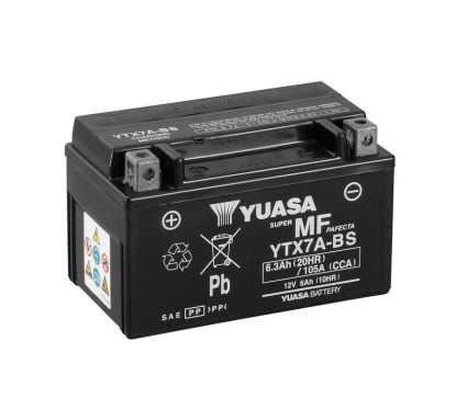 Batterie YUASA sans entretien avec pack acide - YTX7A-BS