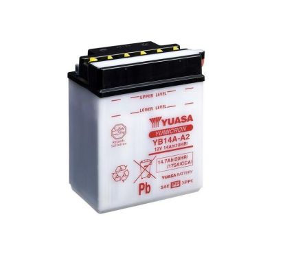 Batterie YUASA conventionnelle sans pack acide - YB14A-A2