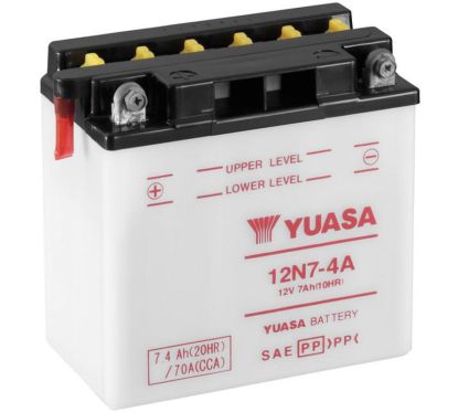 Batterie YUASA conventionnelle sans pack acide - 12N7-4A