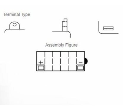 Batterie YUASA conventionnelle sans pack acide - 12N7-4A