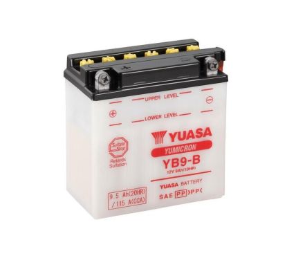 Batterie YUASA conventionnelle avec pack acide - YB9-B