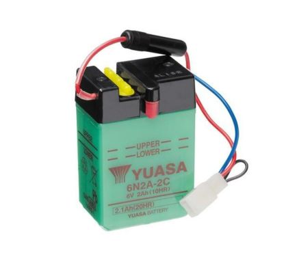 Batterie YUASA conventionnelle sans pack acide - 6N2A-2C