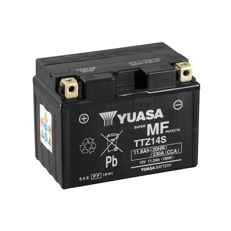 Batterie YUASA sans entretien avec pack acide - TTZ14S
