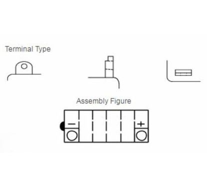 Batterie YUASA conventionnelle sans pack acide - YB12AL-A
