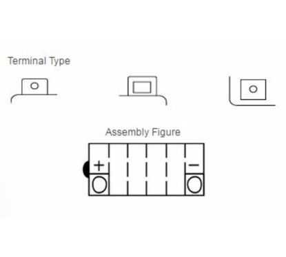 Batterie YUASA conventionnelle sans pack acide - YB16B-A