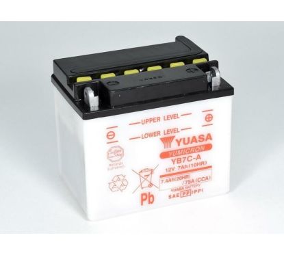 Batterie YUASA conventionnelle sans pack acide - YB7C-A