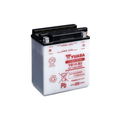 Batterie YUASA conventionnelle sans pack acide - YB14-B2