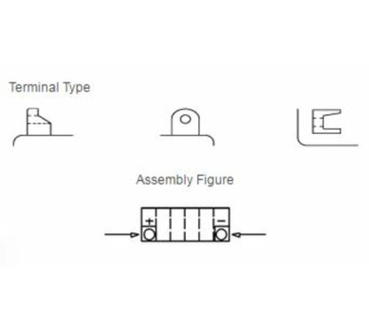 Batterie YUASA sans entretien avec pack acide - YTX16-BS-1
