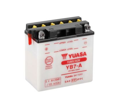 Batterie YUASA conventionnelle sans pack acide - YB7-A