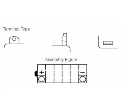 Batterie YUASA conventionnelle sans pack acide - YB7-A