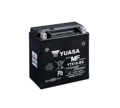 Batterie YUASA sans entretien avec pack acide - YTX16-BS