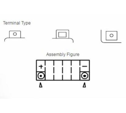 Batterie YUASA sans entretien avec pack acide - YTX16-BS