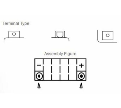 Batterie YUASA sans entretien avec pack acide - YTX4L-BS