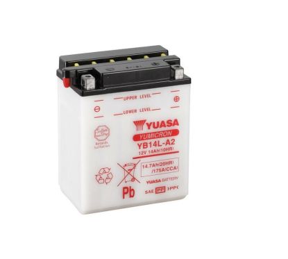 Batterie YUASA conventionnelle sans pack acide - YB14L-A2