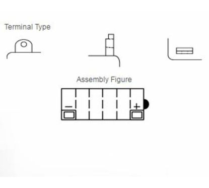 Batterie YUASA conventionnelle sans pack acide - 12N7-3B