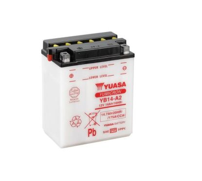 Batterie YUASA conventionnelle sans pack acide - YB14-A2