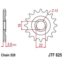 Pignon JT SPROCKETS acier anti-boue - 520