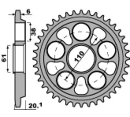 Couronne PBR alu renforcé - 520